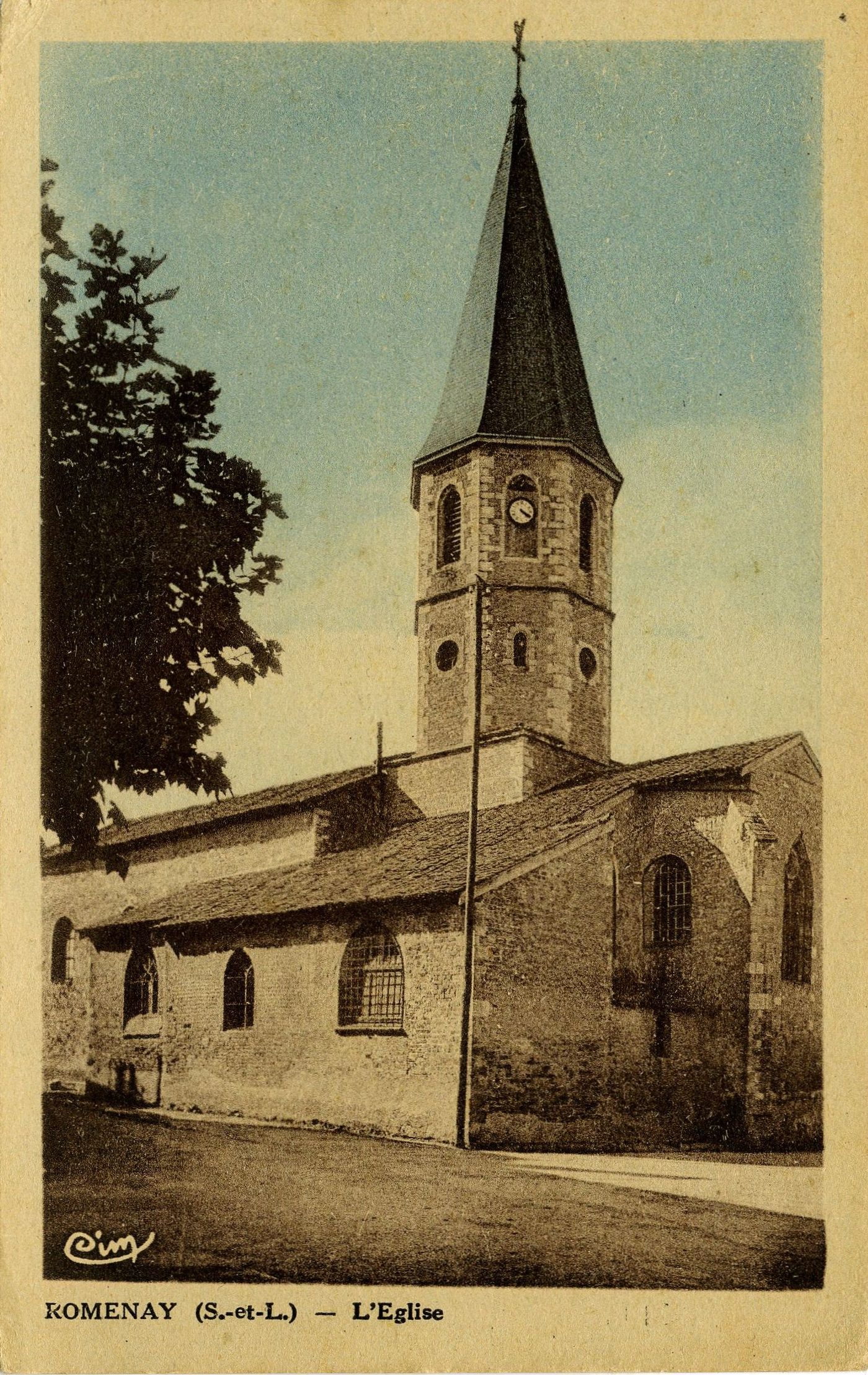 Romenay. L'église.