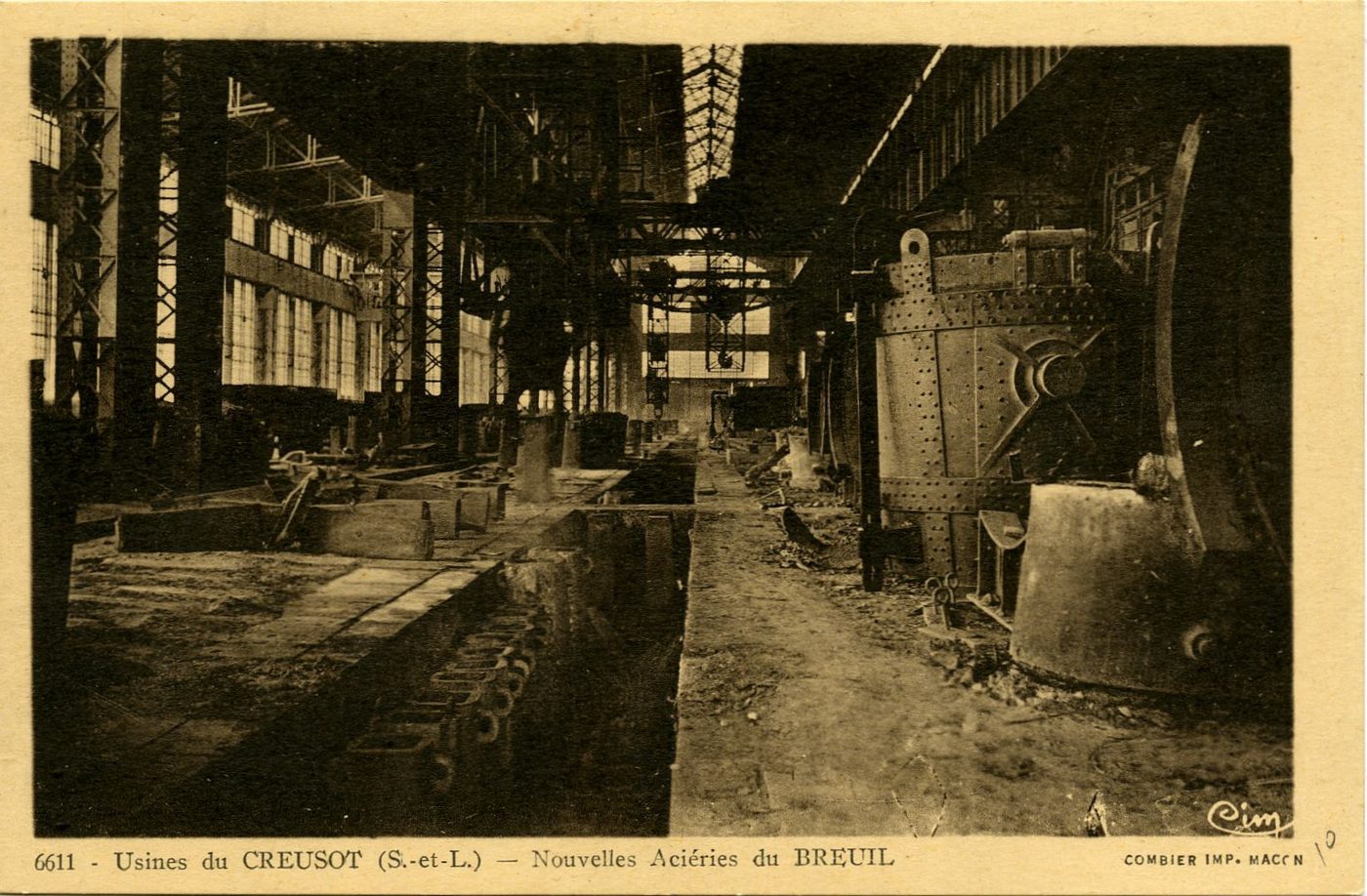 Usines du Creusot. Nouvelles aciéries du Breuil.