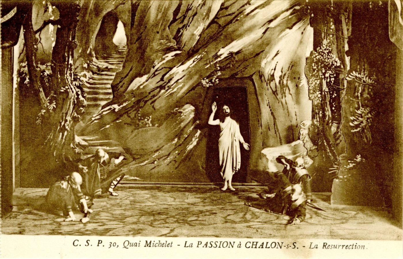 CSP, 30 quai Michelet, Chalon-sur-Saône. La Passion, La résurrection.