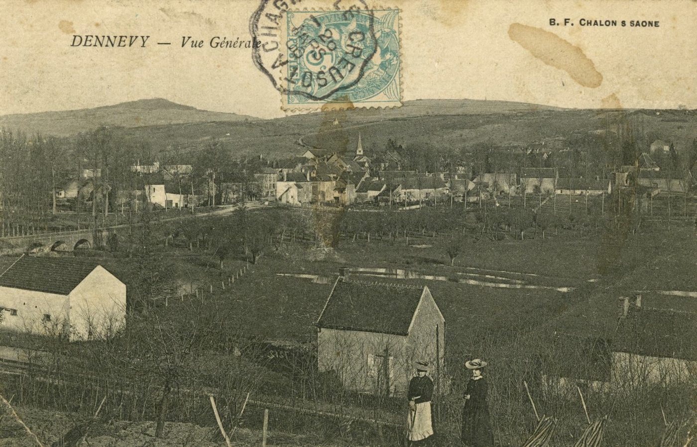 Dennevy (Saône-et-Loire).- Vue Générale.
