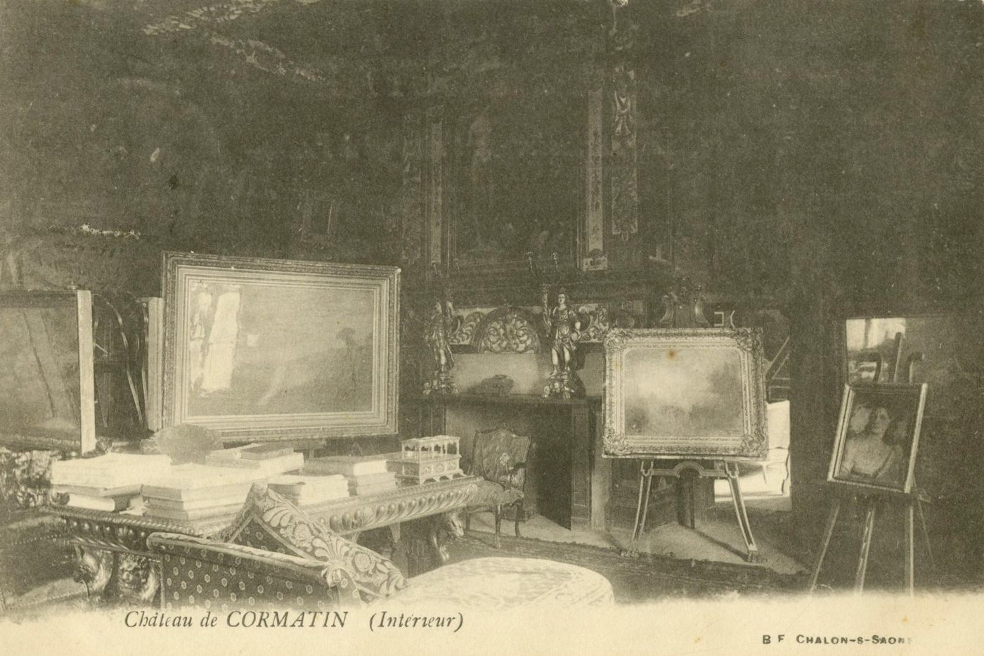 Château de Cormatin (intérieur ; Saône-et-Loire).