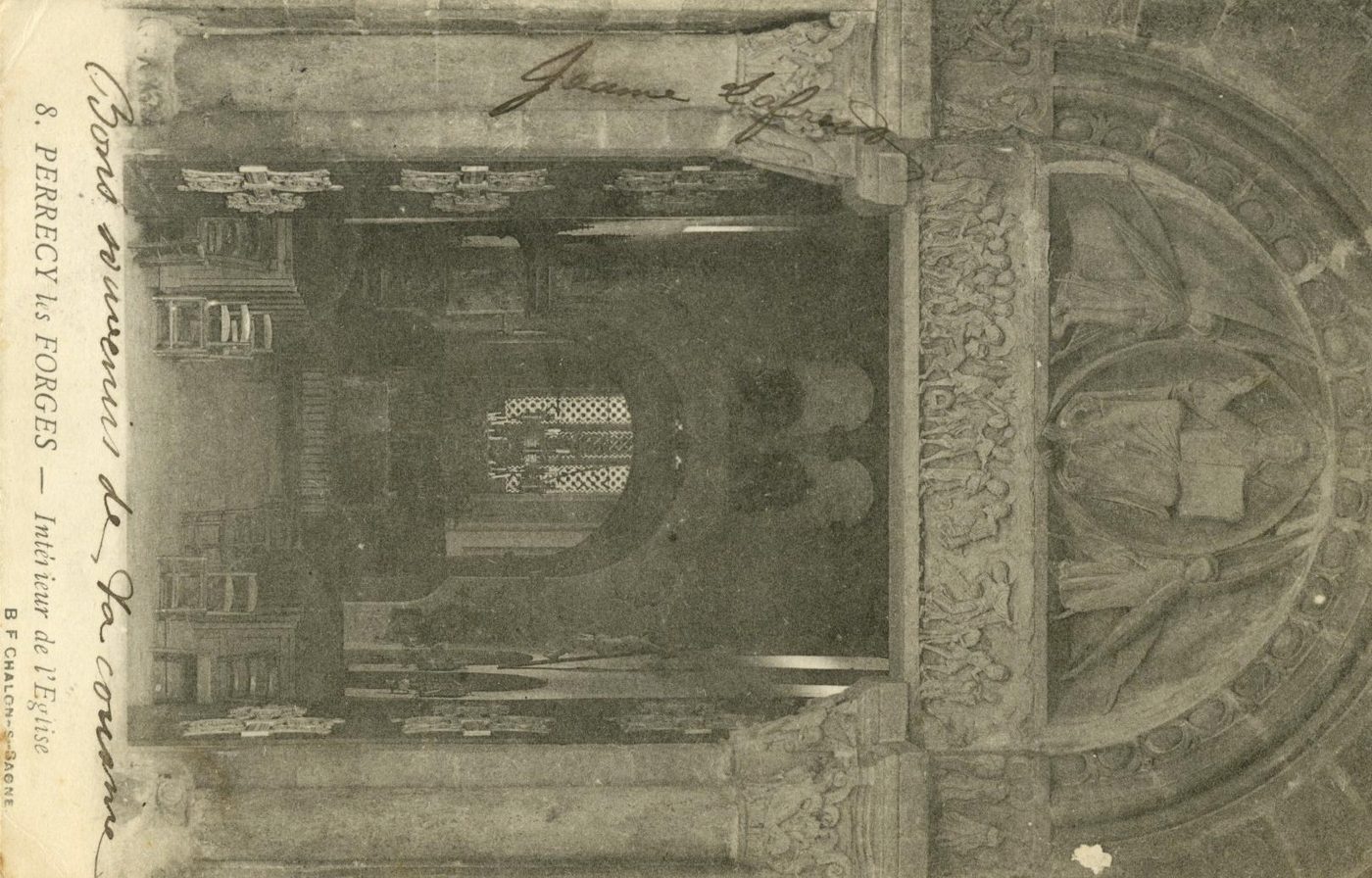 8. Perrecy-les Forges (Saône-et-Loire).- Intérieur de l'église.