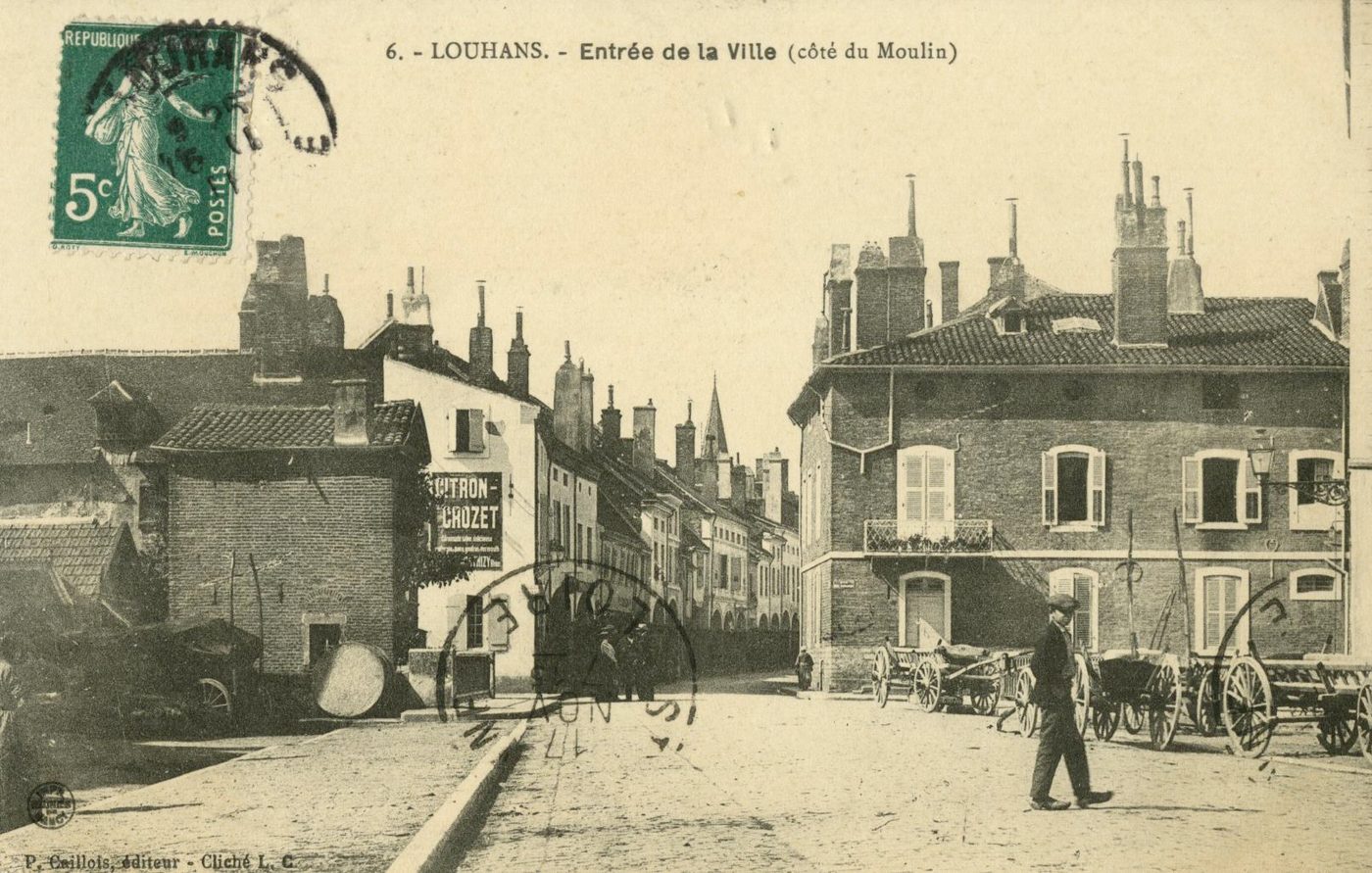 6.- Louhans (Saône-et-Loire).- Entrée de la ville (côté du Moulin).
