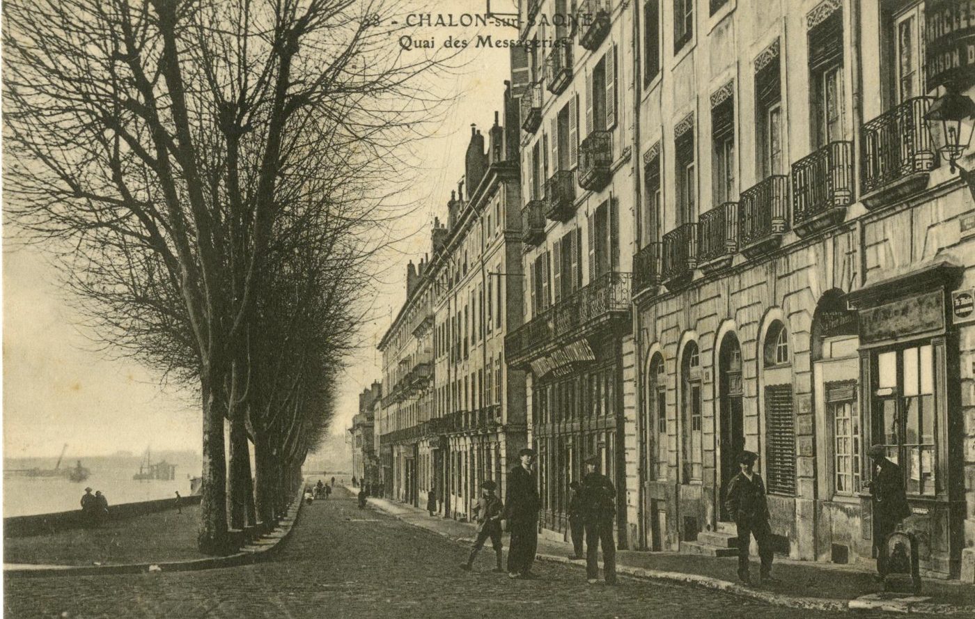 28. Chalon-sur-Saône (Saône-et-Loire).- Quai des Messageries.