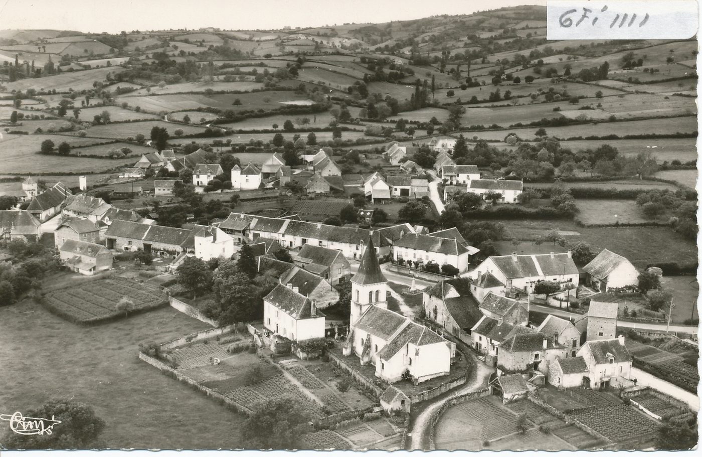 Chevagny-sur-Guye. Vue générale aérienne.