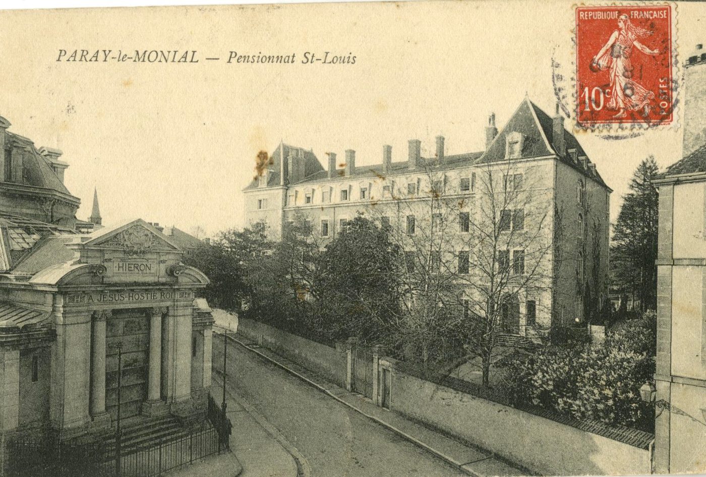 Paray-le-Monial (Saône-et-Loire).- Pensionnait Saint-Louis.