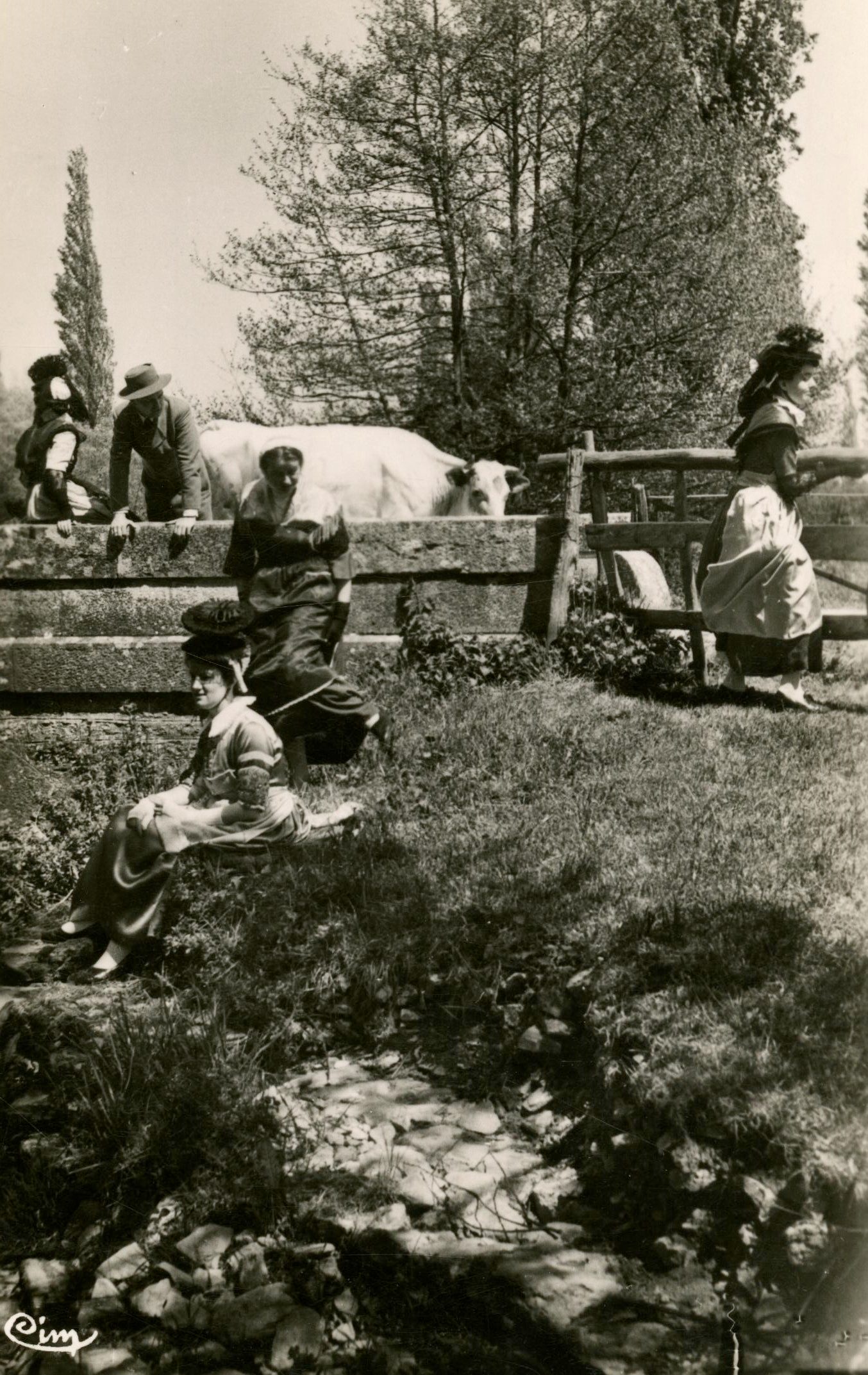 Tournus (Saône-et-Loire).- Groupe du costume tournugeois.