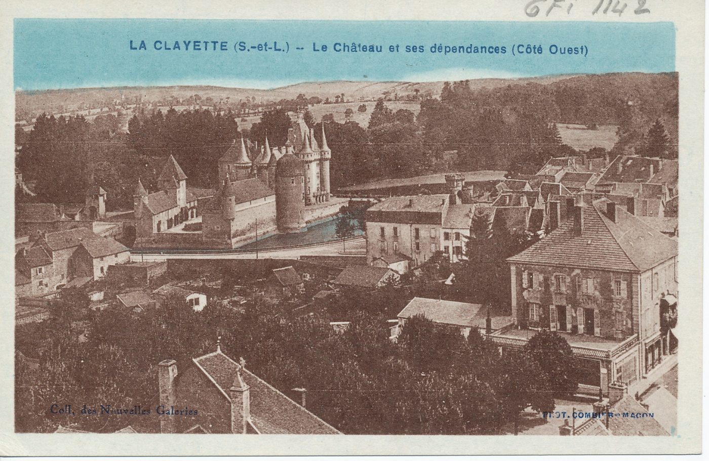 La Clayette. Le château et ses dépendances (côté ouest).