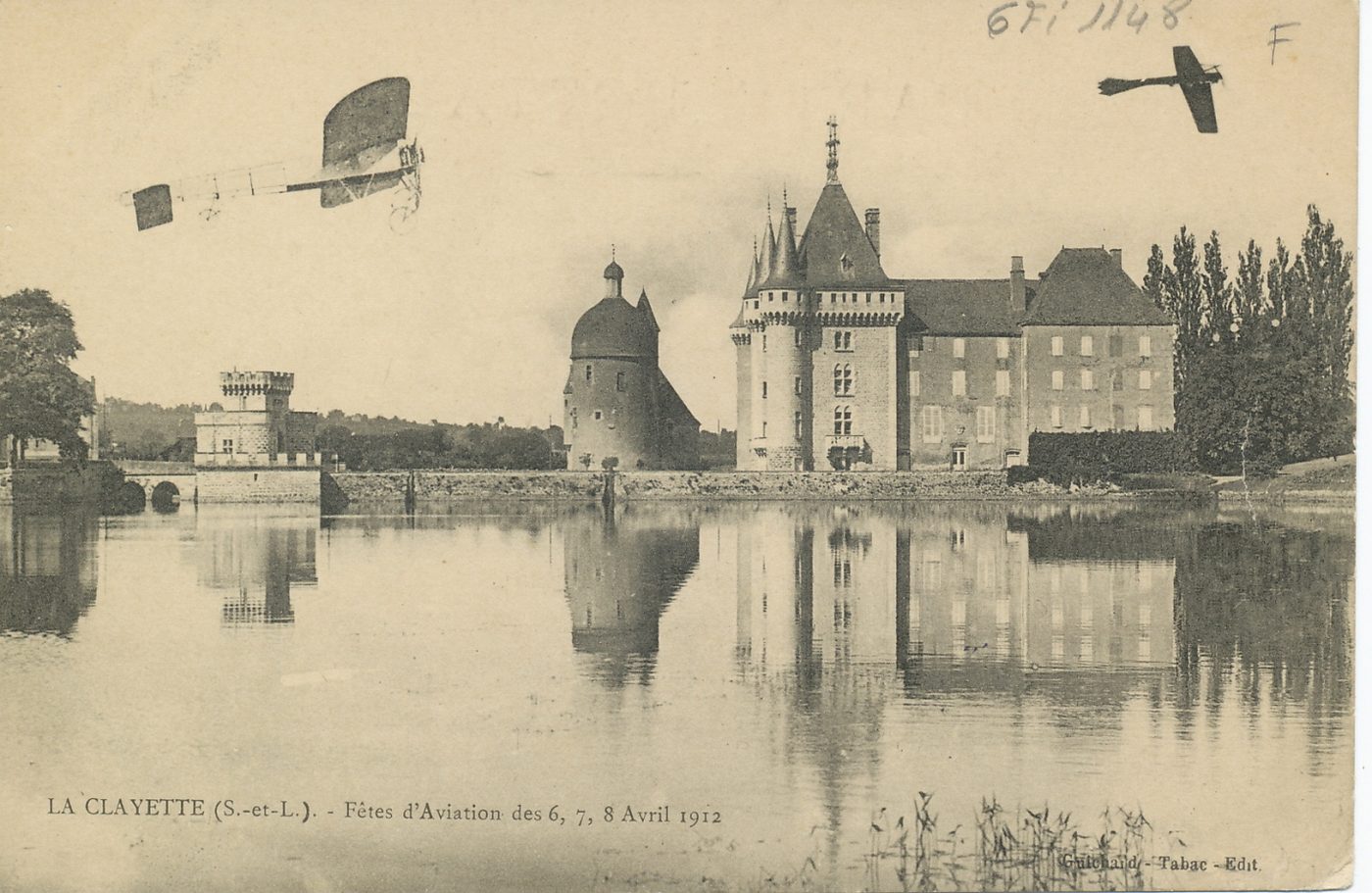 La Clayette. Fêtes d'aviation des 6, 7, 8 avril 1912.