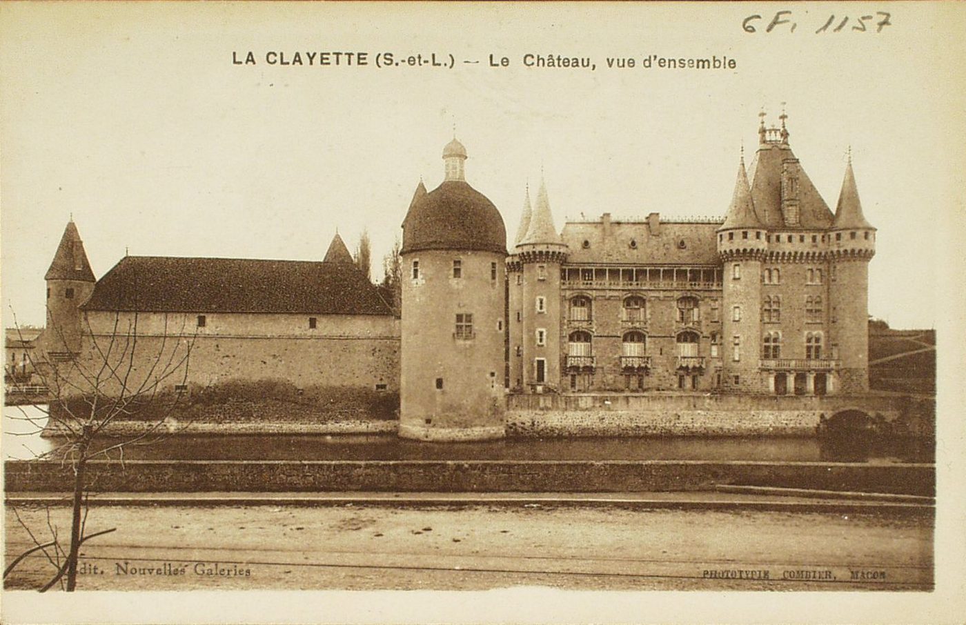 La Clayette. Le château, vue d'ensemble.