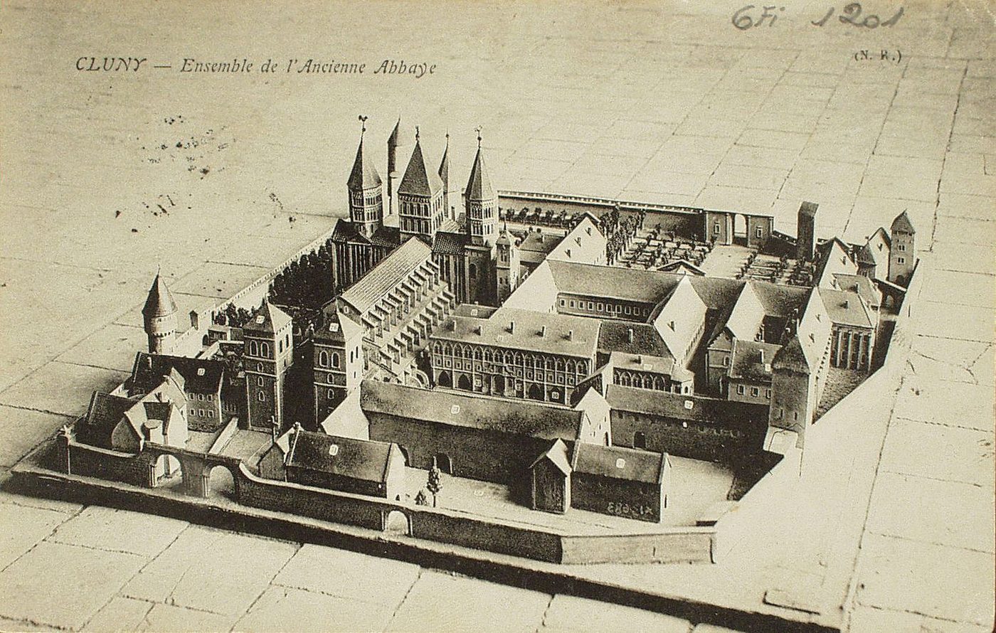 Cluny. Ensemble de l'ancienne abbaye.