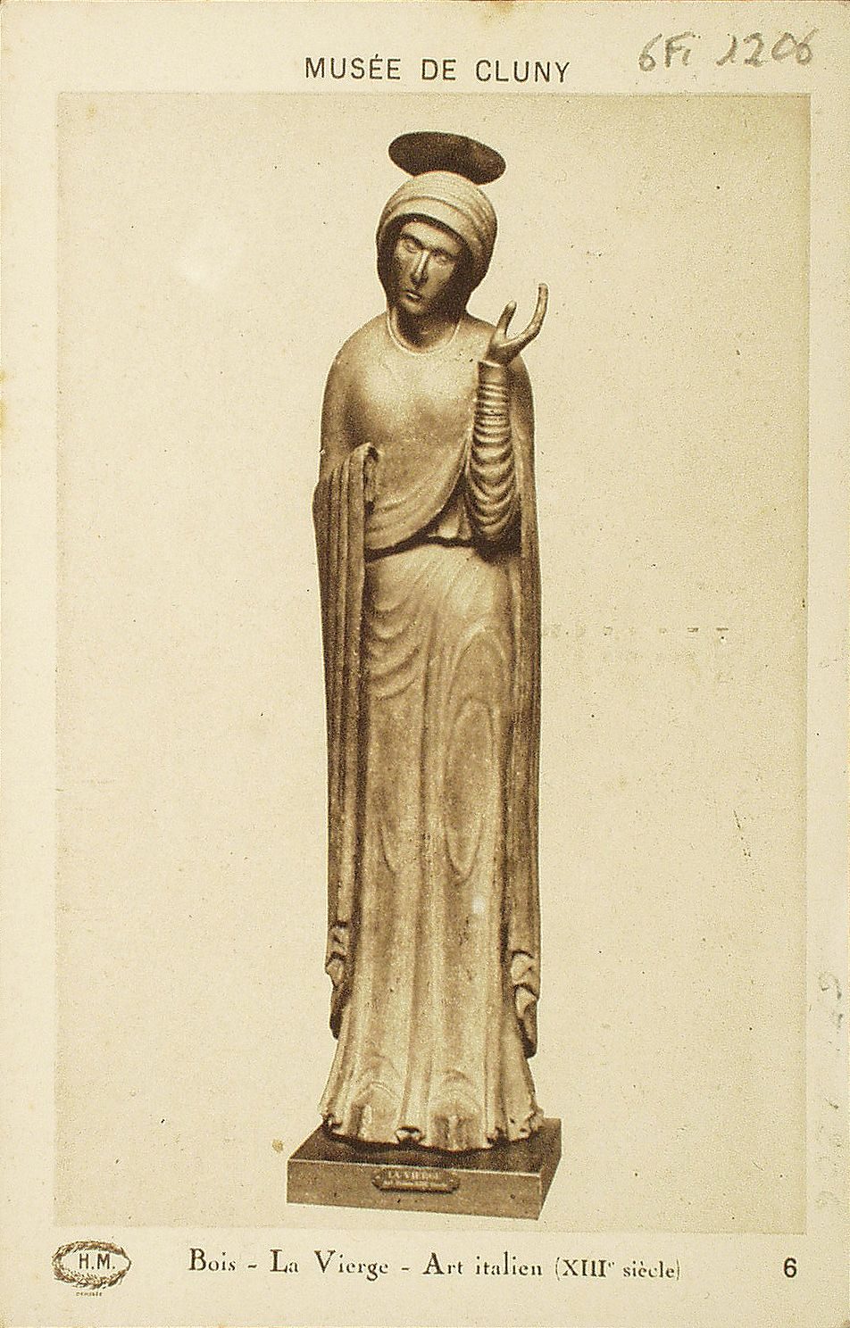 Musée de Cluny. Bois La Vierge. Art italien (XIIIe s.)