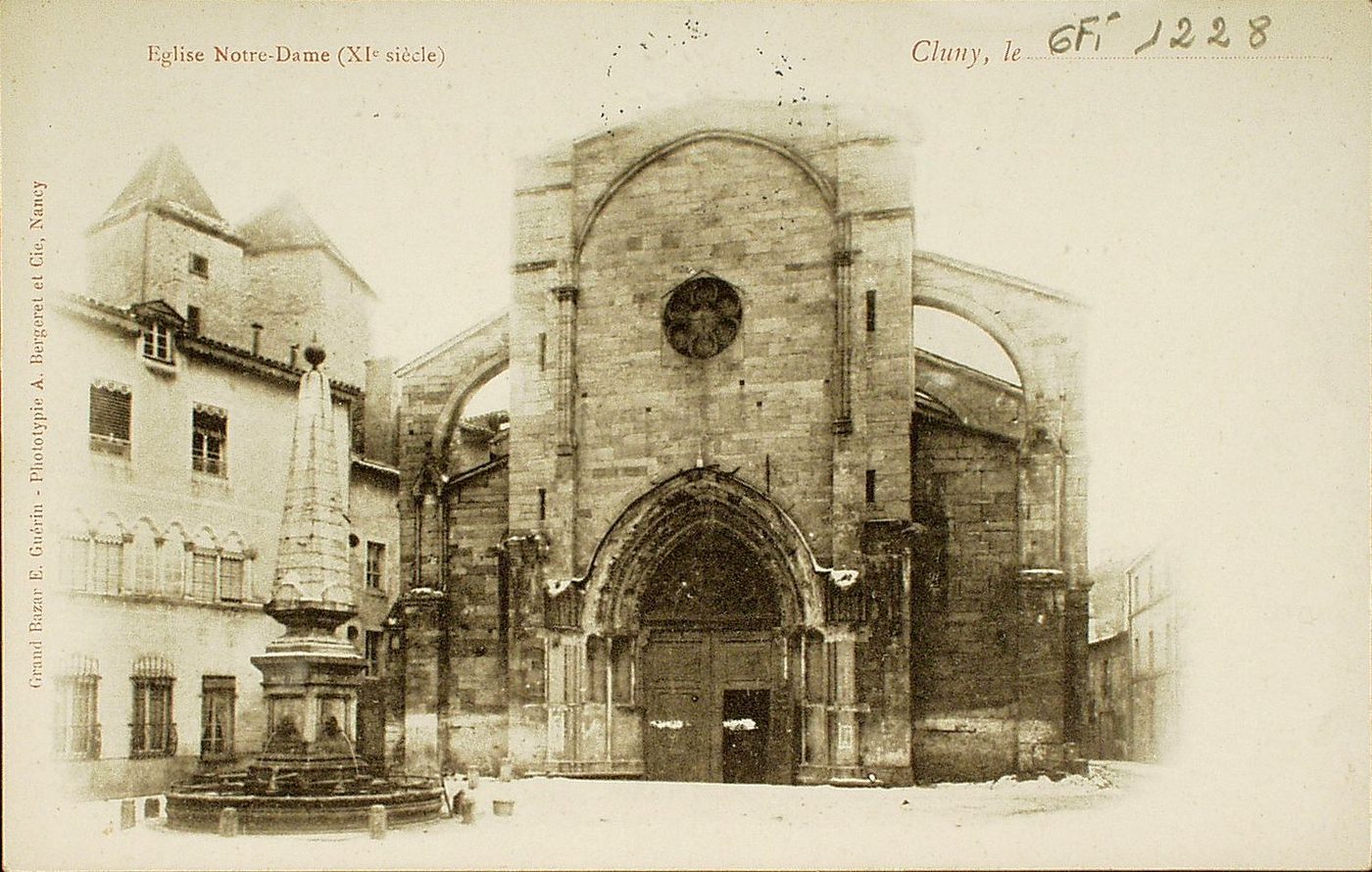 Cluny. Eglise Notre-Dame (XIe s.).