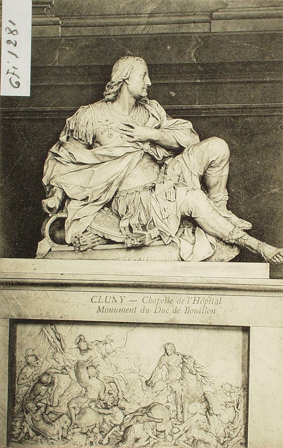 Cluny. Chapelle de l'hôpital. Monument du Duc de Bouillon.