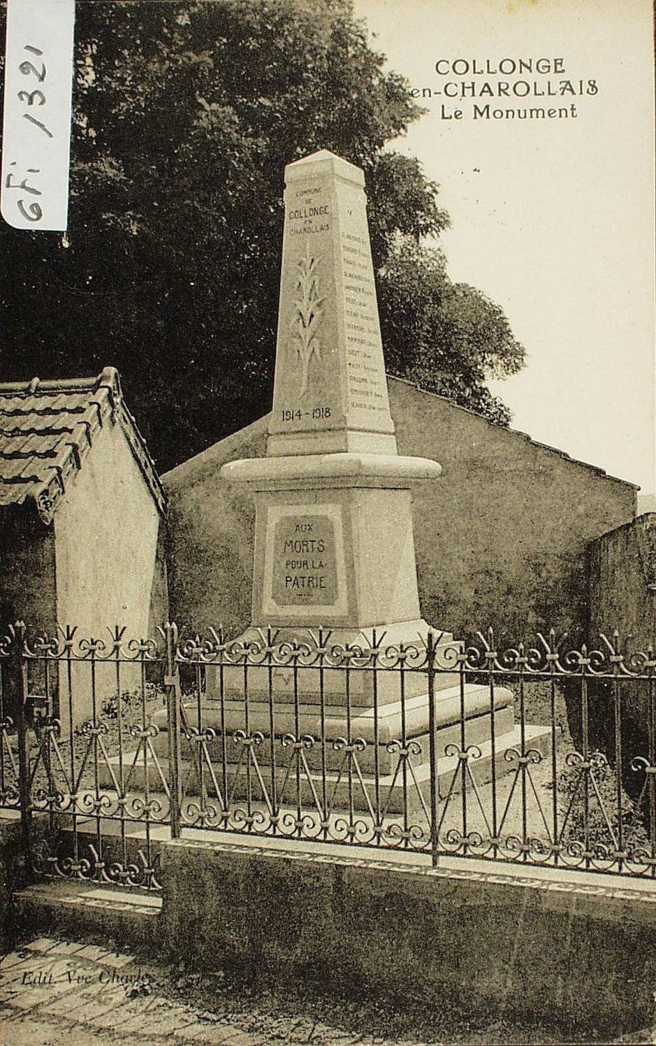 Collonge-en-Charollais. Le monument.