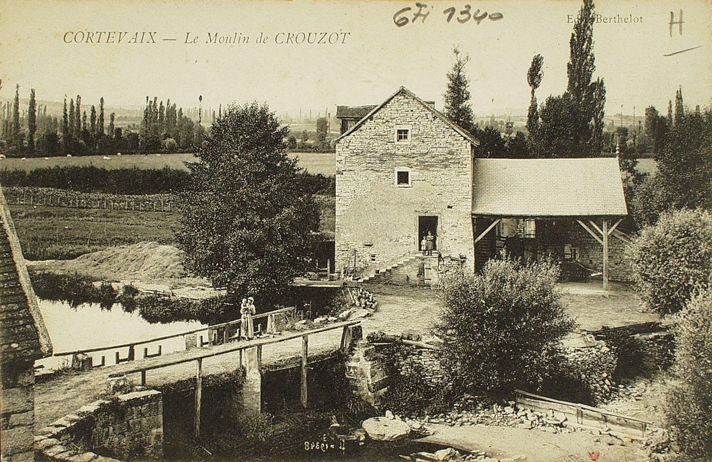 Cortevaix. Le moulin de Crouzot.