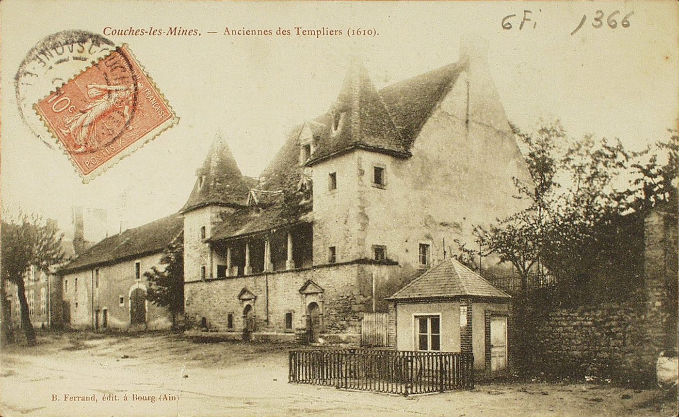 Couches-les-Mines. Anciennes des Templiers (1610).