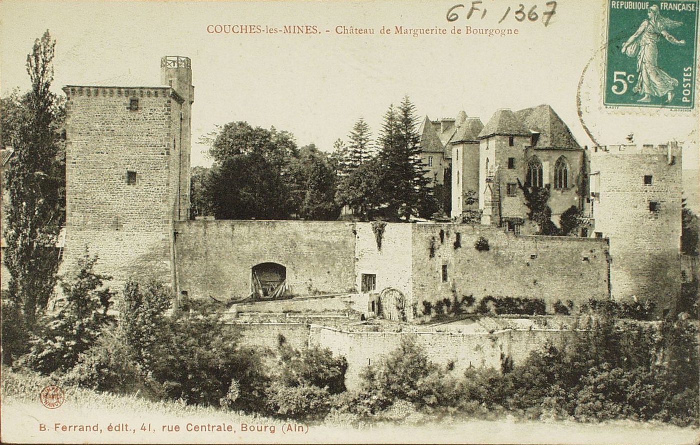 Couches-les-Mines. Château de Marguerite de Bourgogne.