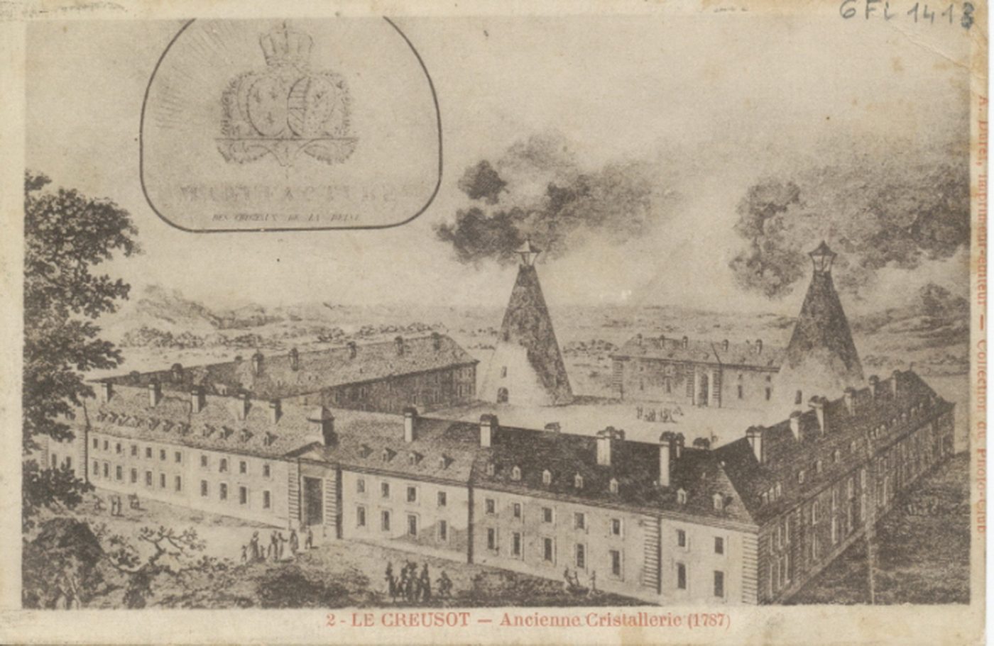 Le Creusot. Ancienne cristallerie (1787).