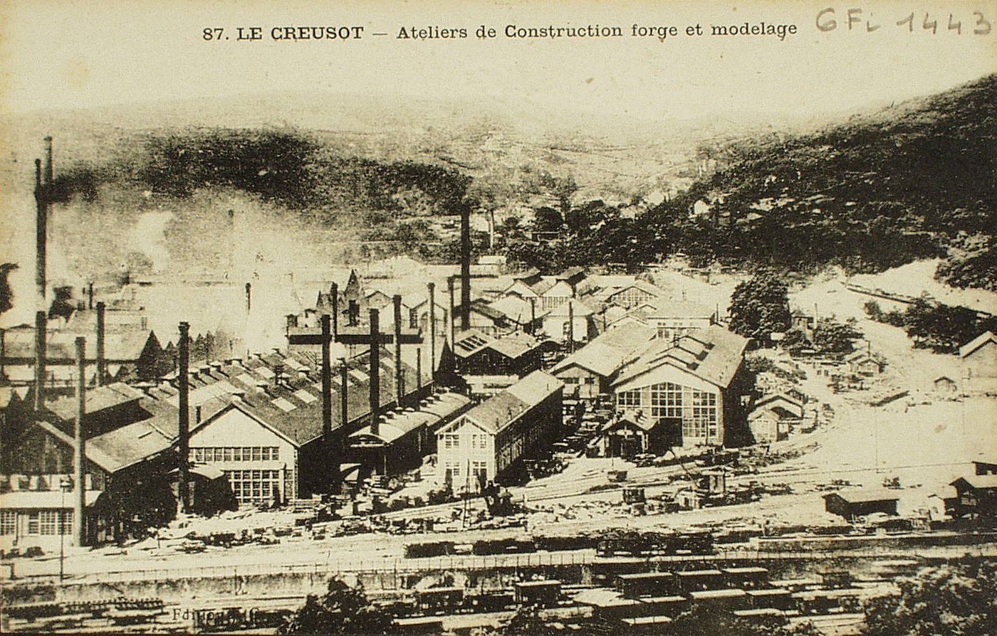 Le Creusot. Ateliers de construction forge et modelage.