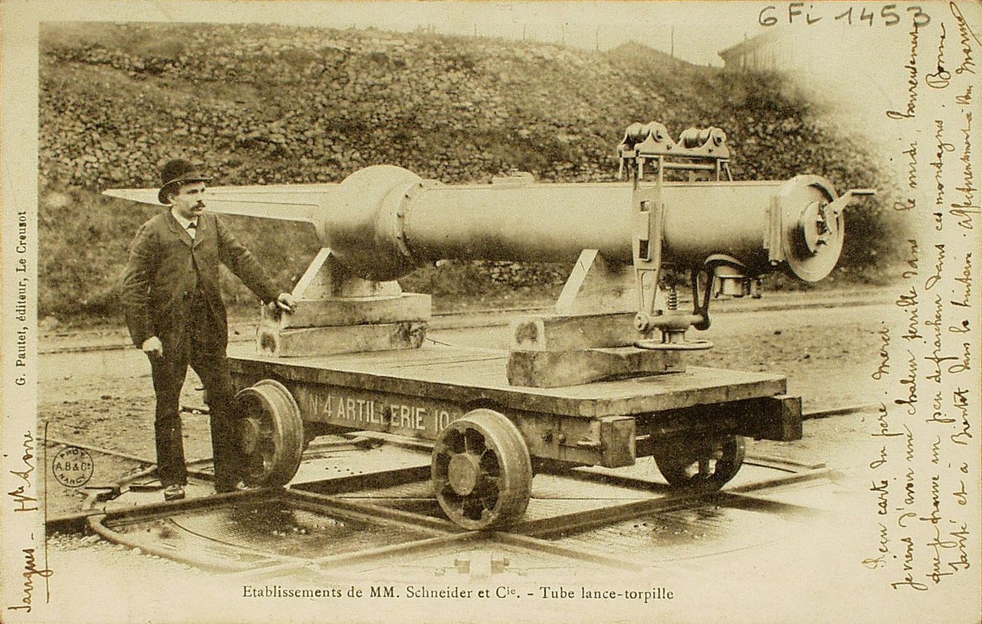 Etablissements de MM.Schneider et Cie. Tube lance torpille.