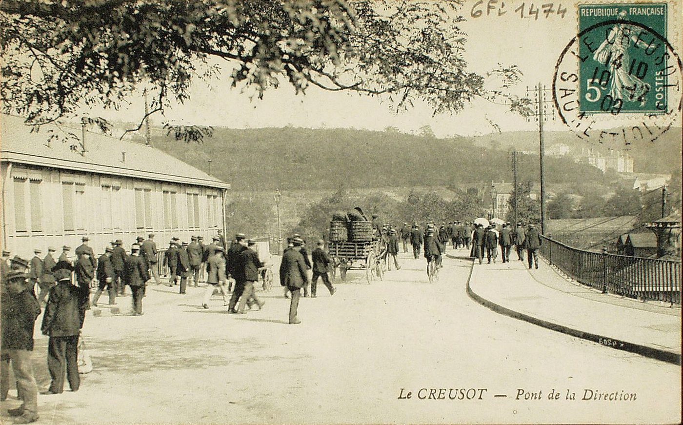 Le Creusot. Pont de la Direction.