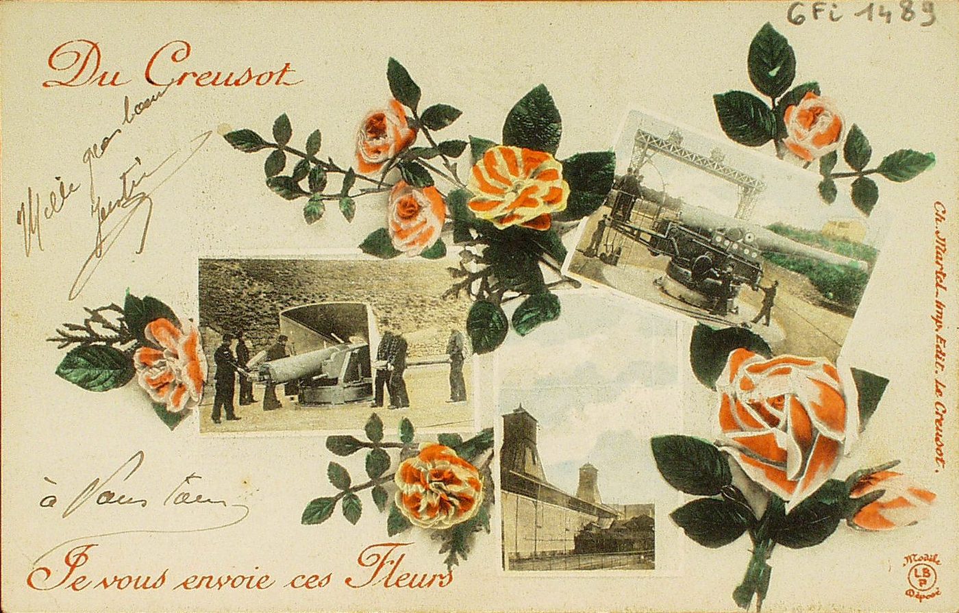 Du Creusot. Je vous envoie ces fleurs.