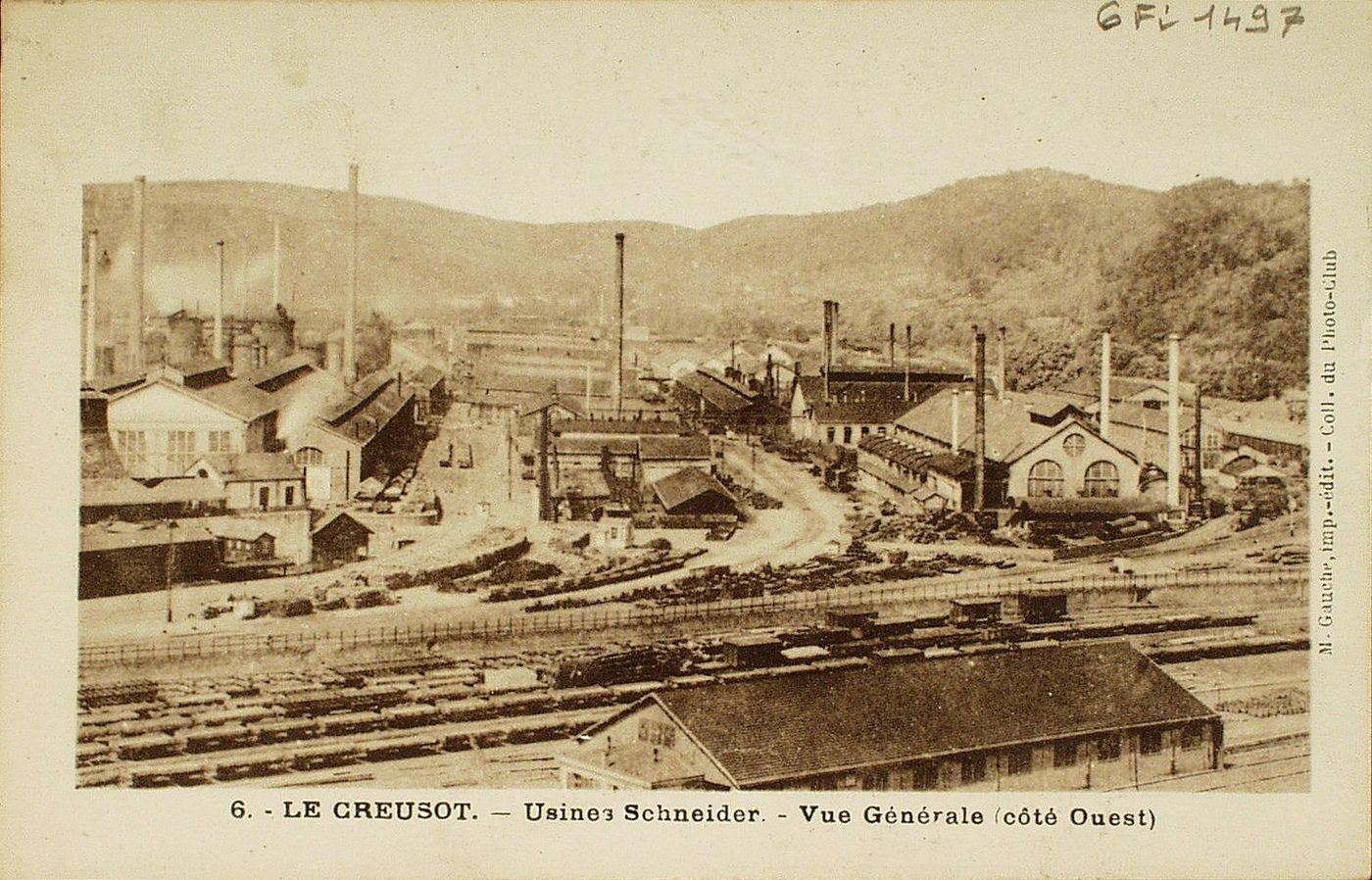 Le Creusot. Usines Schneider. Vue générale (côté Ouest).