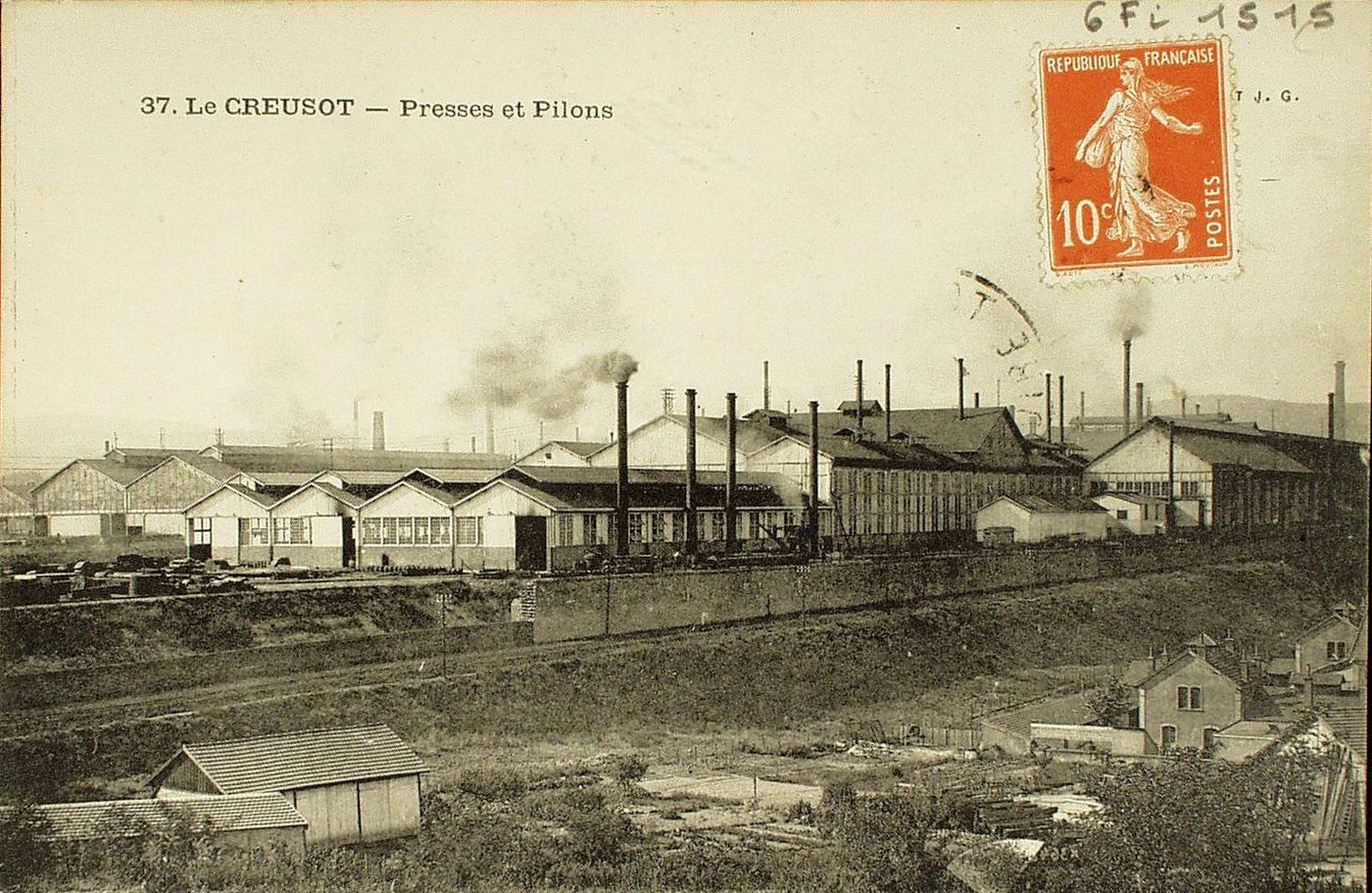 Le Creusot. Presses et pilons.