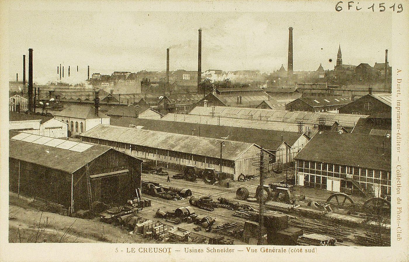 Le Creusot. Usines Schneider, vue générale (côté sud).