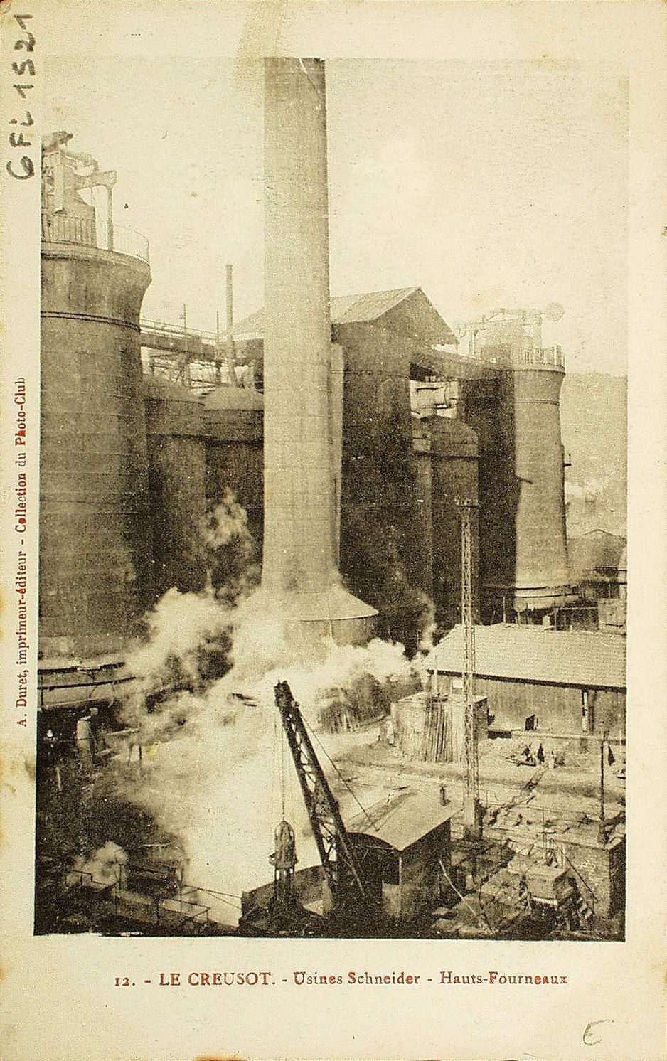 Le Creusot. Usines Schneider. Hauts-Fourneaux.