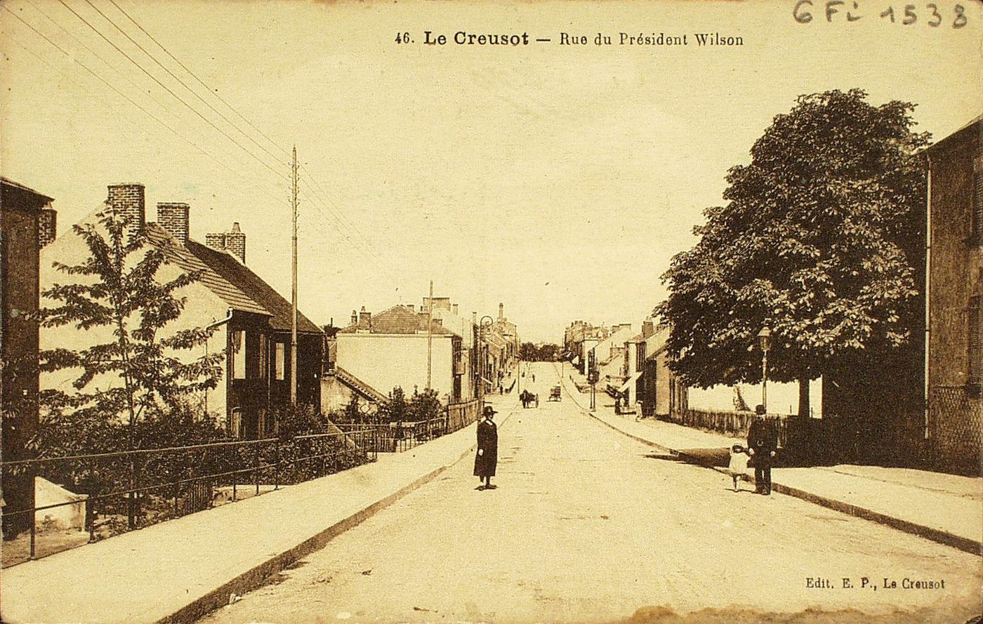 Le Creusot. Rue du Président Wilson.