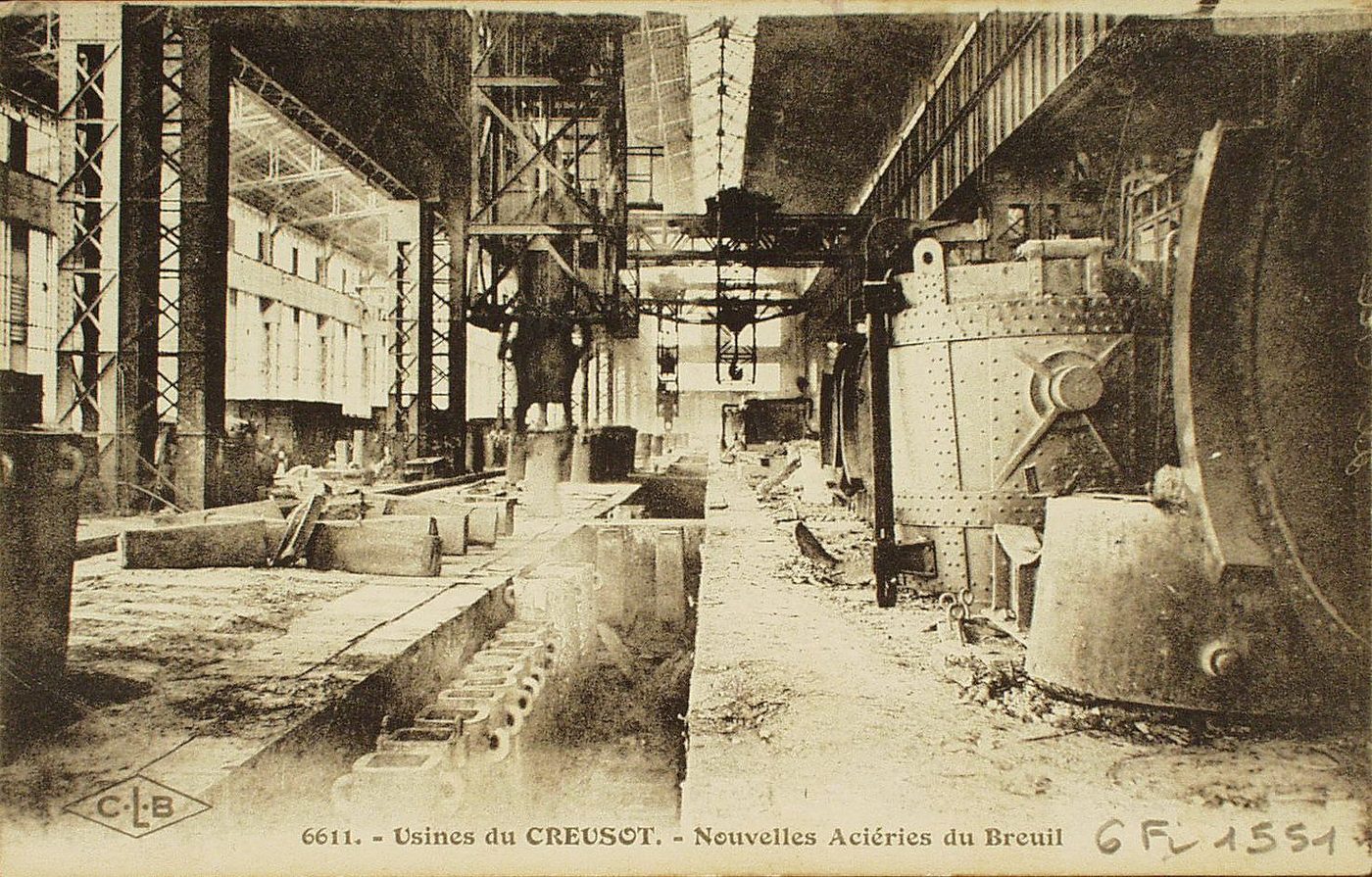 Usines du Creusot. Nouvelles aciéries du Breuil.