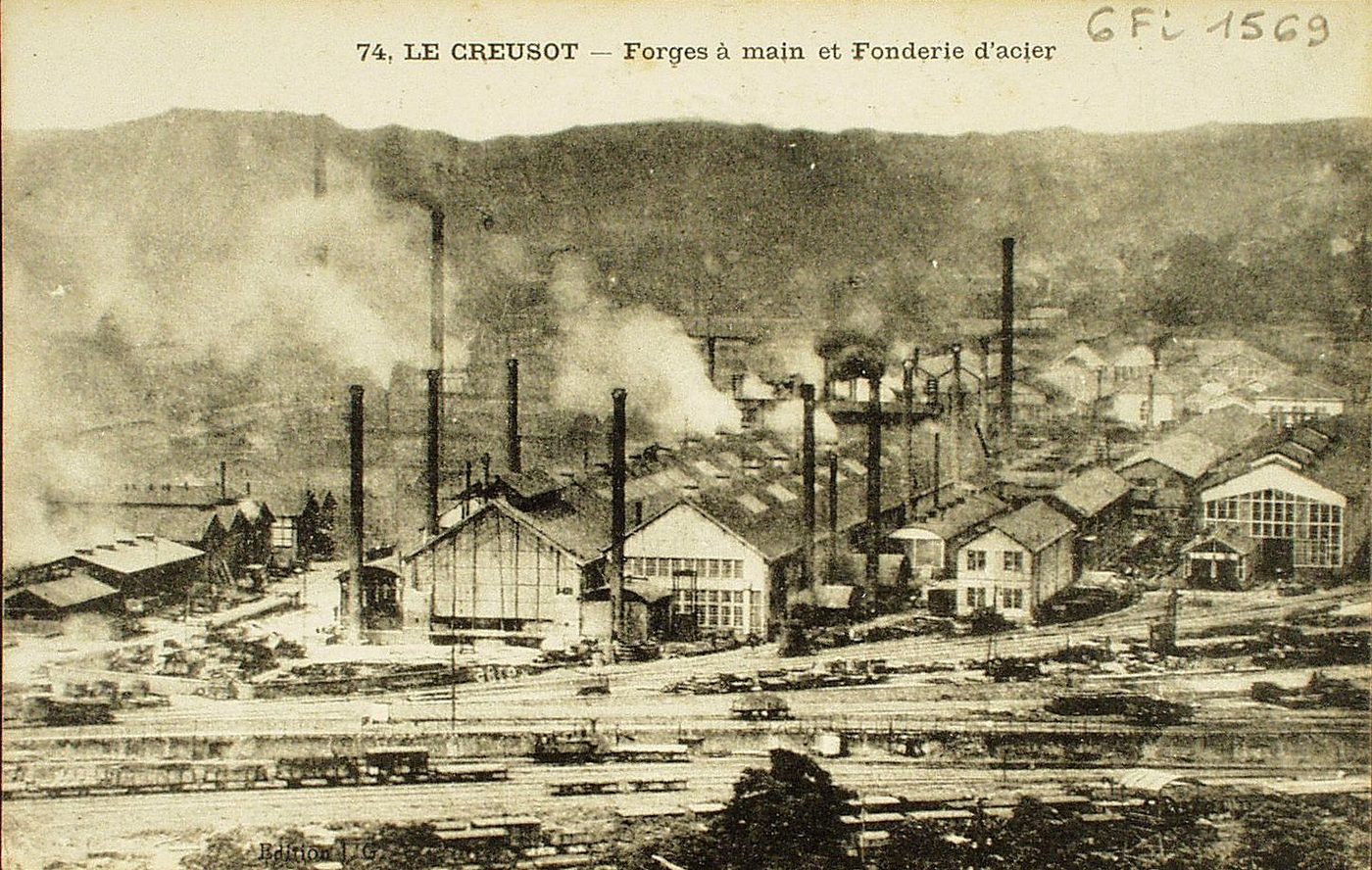 Le Creusot. Forges à main et fonderie d'acier.