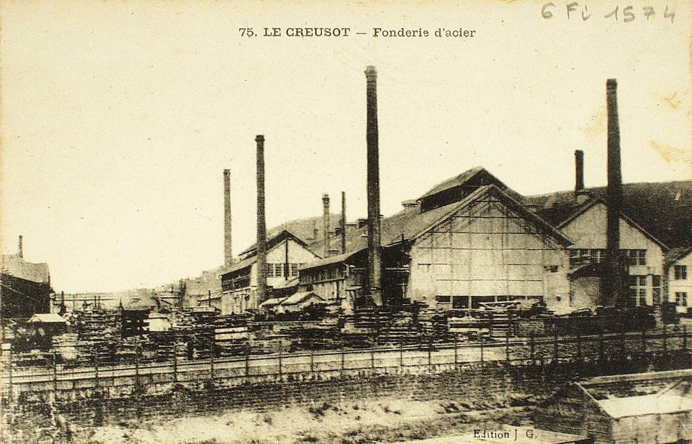 Le Creusot. Fonderie d'acier.