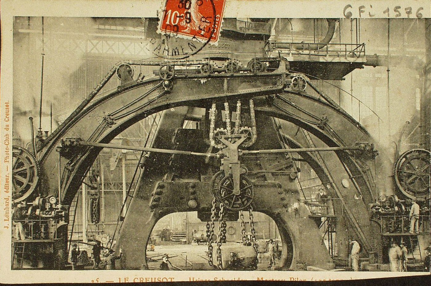 Le Creusot. Usines Schneider. Marteau pilon.