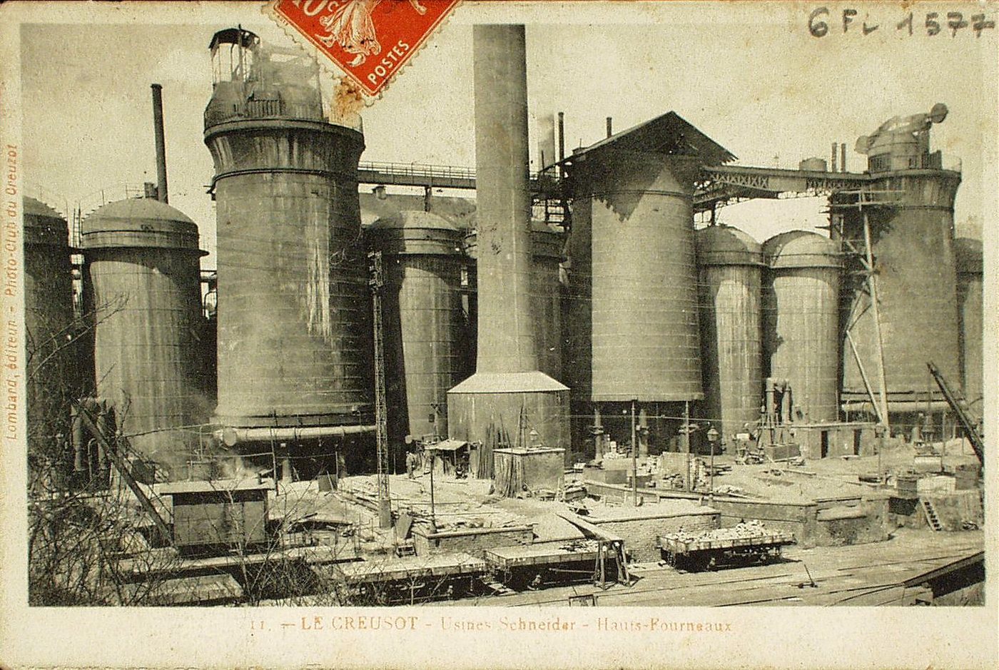 Le Creusot. Usines Schneider. Hauts-fourneaux.