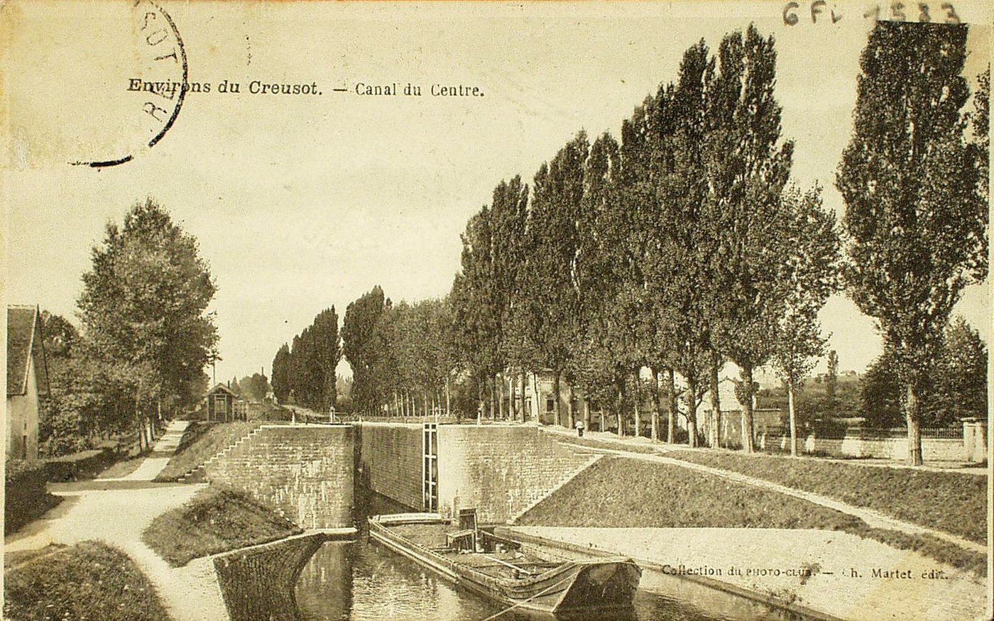 Environs du Creusot. Canal du Centre.