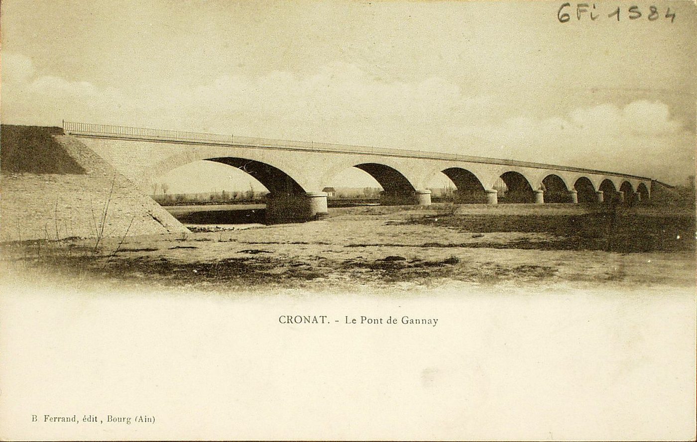 Cronat. Le pont de Gannay.