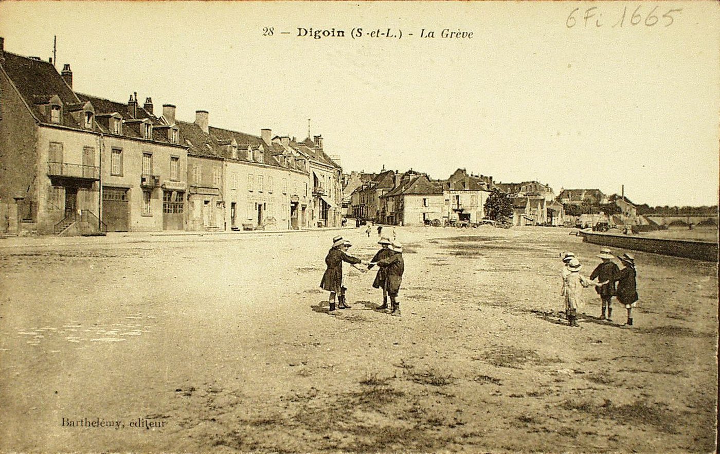 Digoin. La grève.
