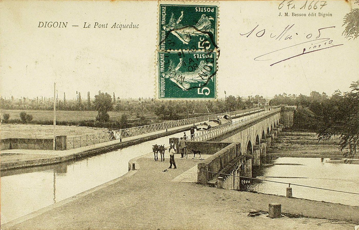 Digoin. Le pont acqueduc.