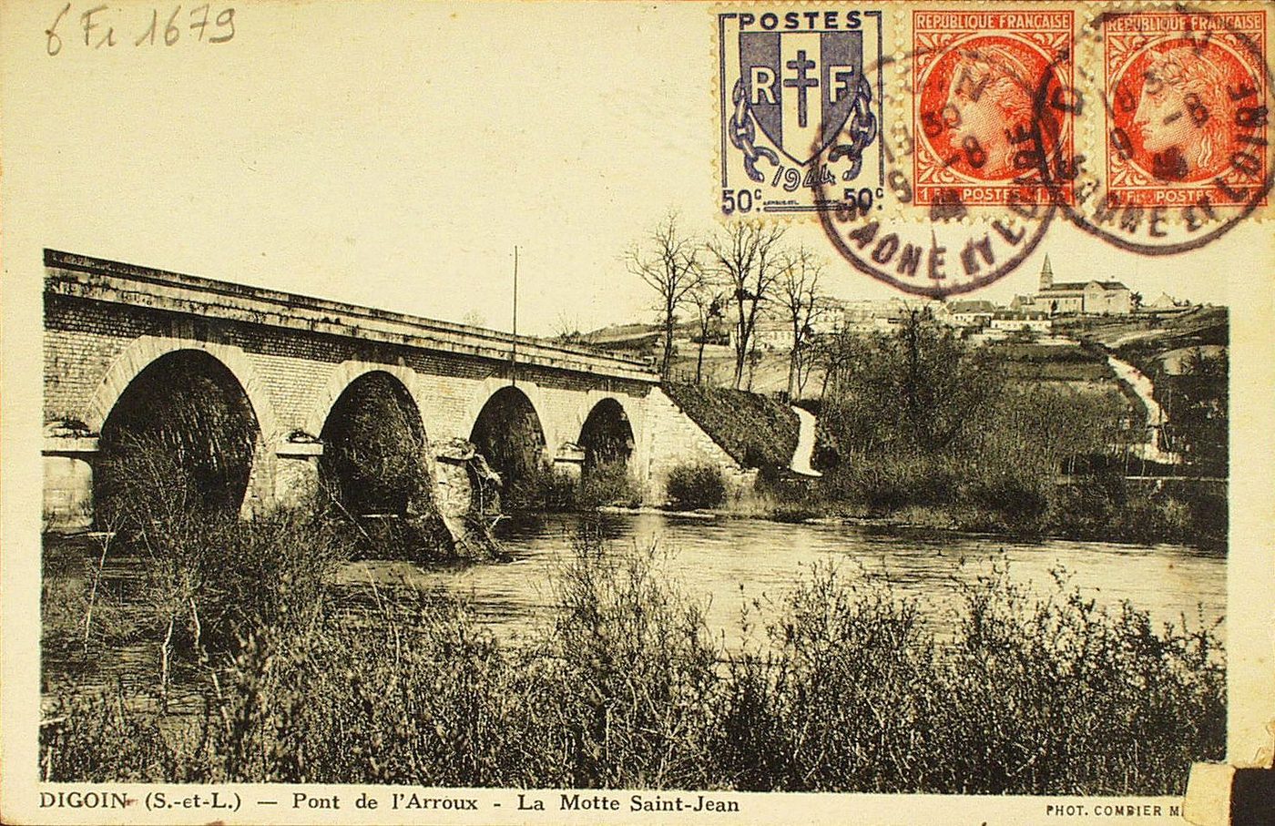 Digoin. Pont de l'Arroux. La Motte Saint-Jean.