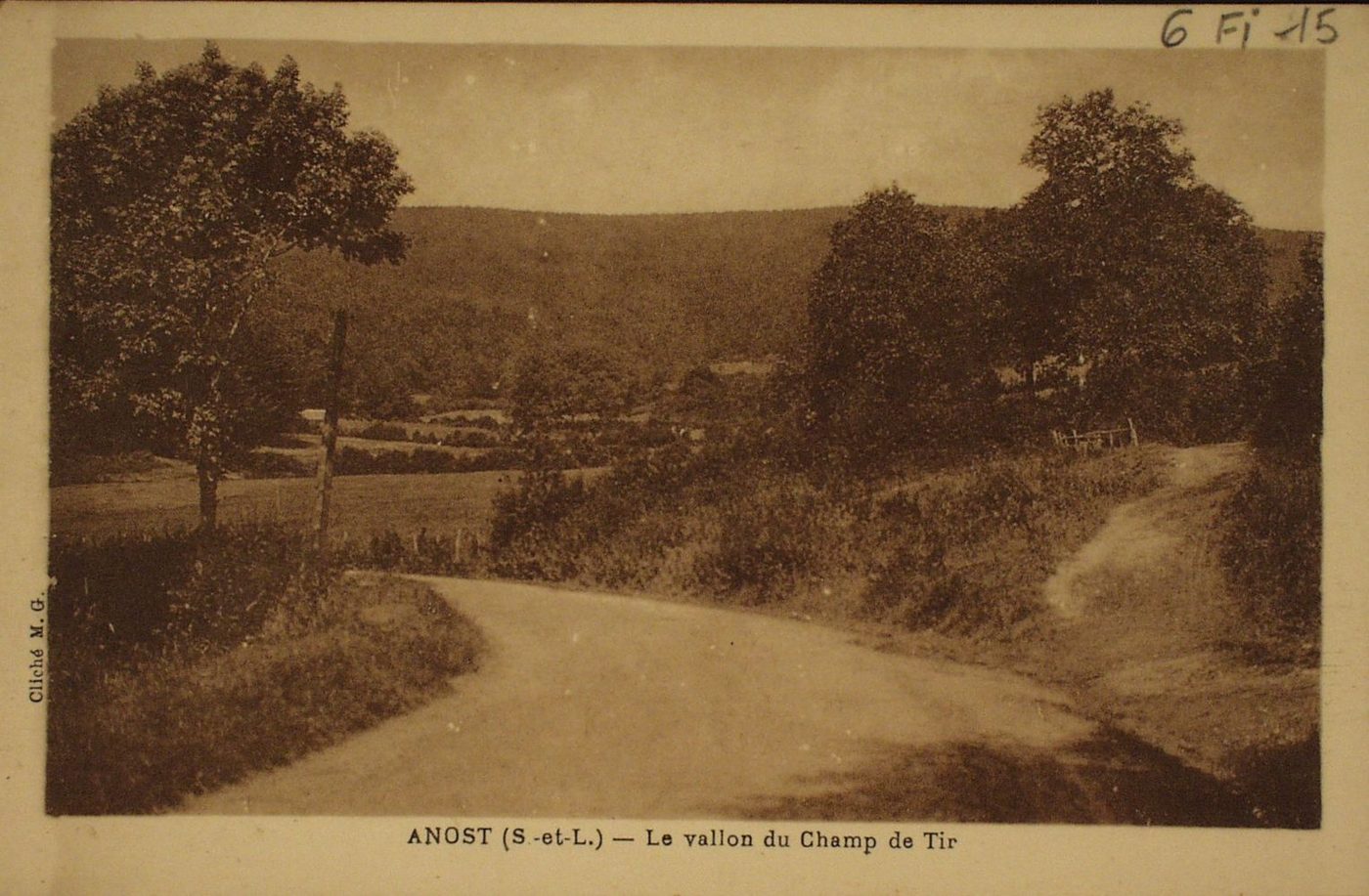 Anost. Le vallon du champ de tir.