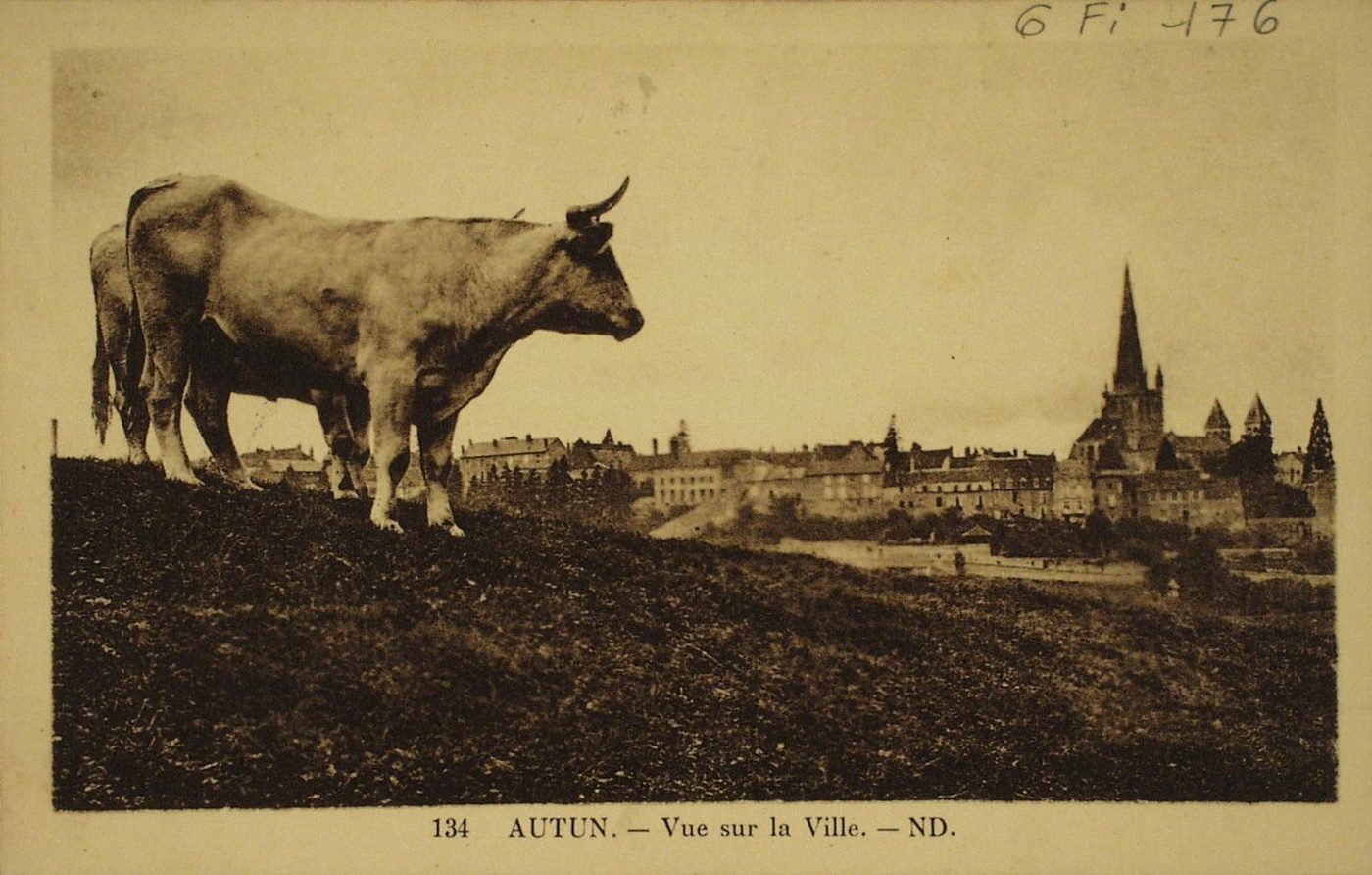 Autun. Vue sur la ville.