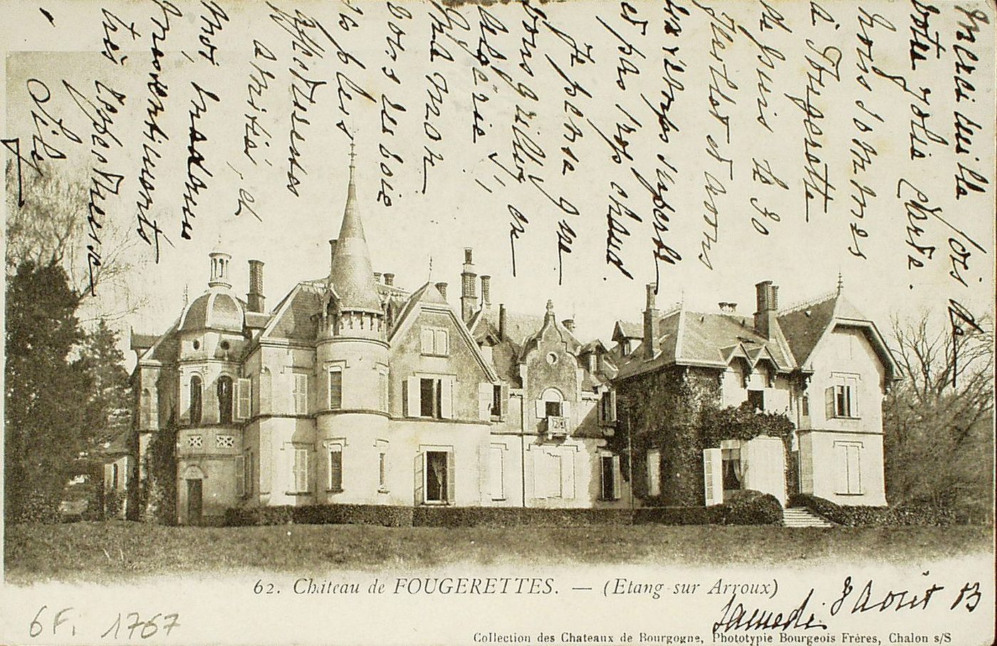 Château de Fougerettes. Etang-sur-Arroux.