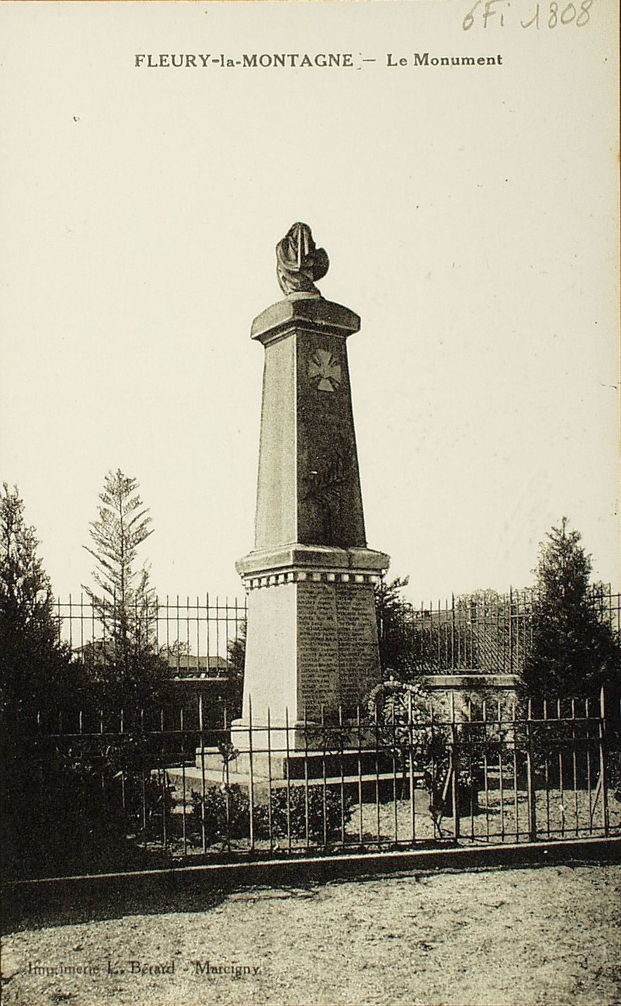 Fleury-la-Montagne. Le monument.