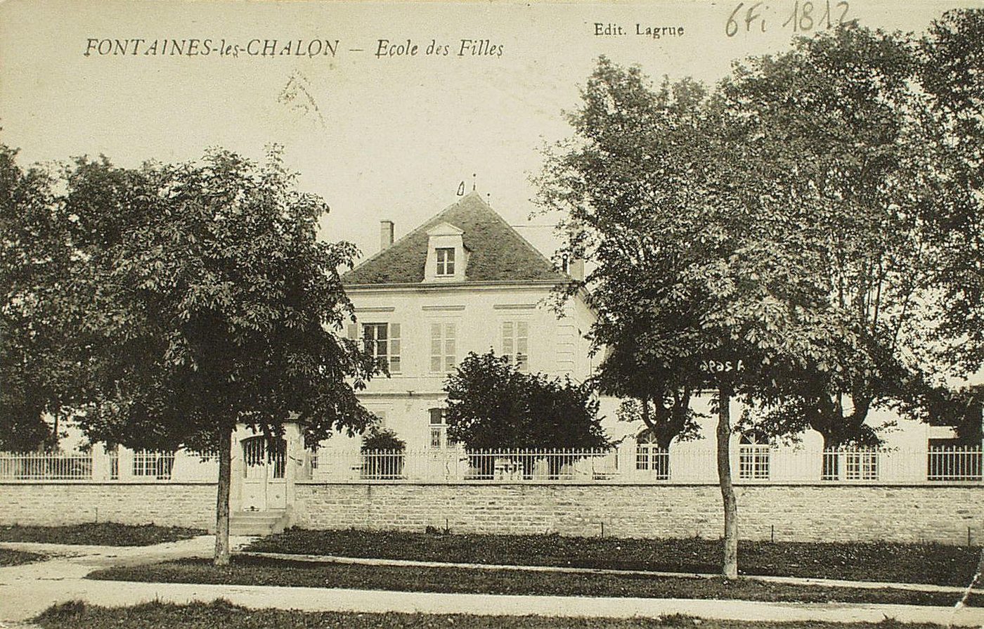 Fontaines-lès-Chalon. Ecole des filles.