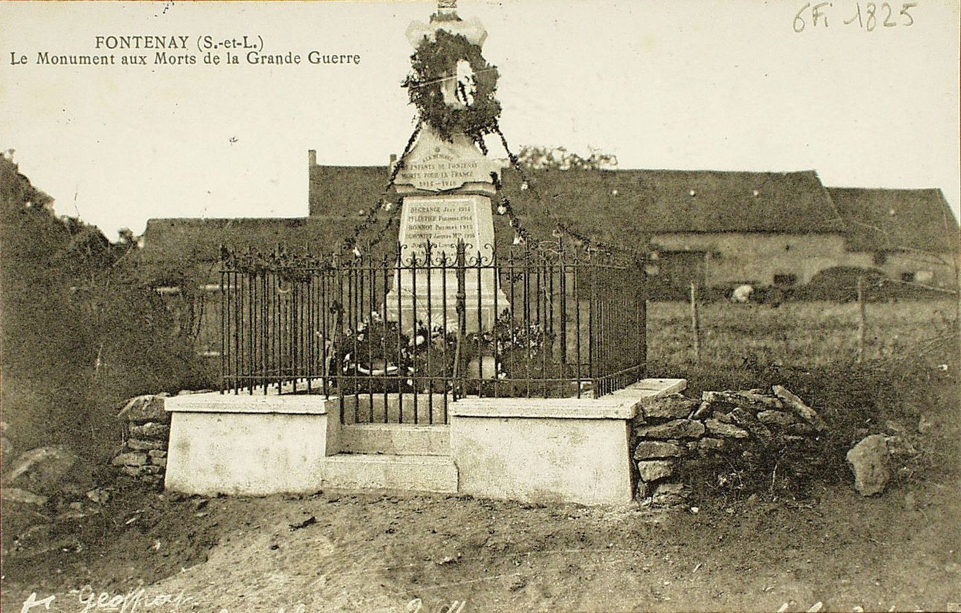 Fontenay. Le monument aux morts de la grande guerre.