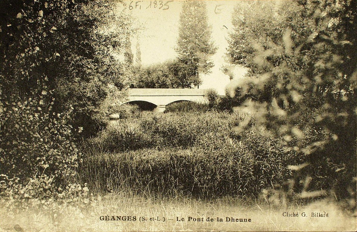 Géanges. Le pont de la Dheune.