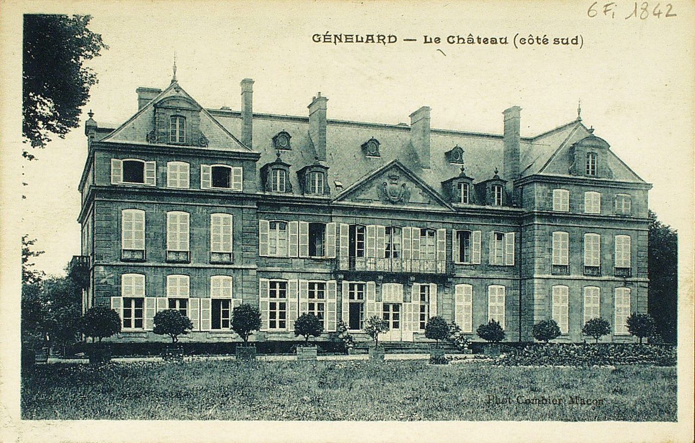 Génelard. Le château (côté Sud).